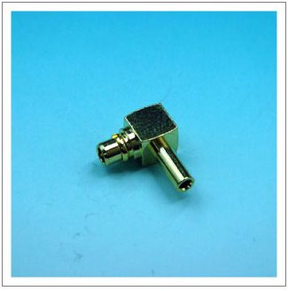 MMCX PLUG RIGHT ANGLE FOR CABLE CRIMP TYPE